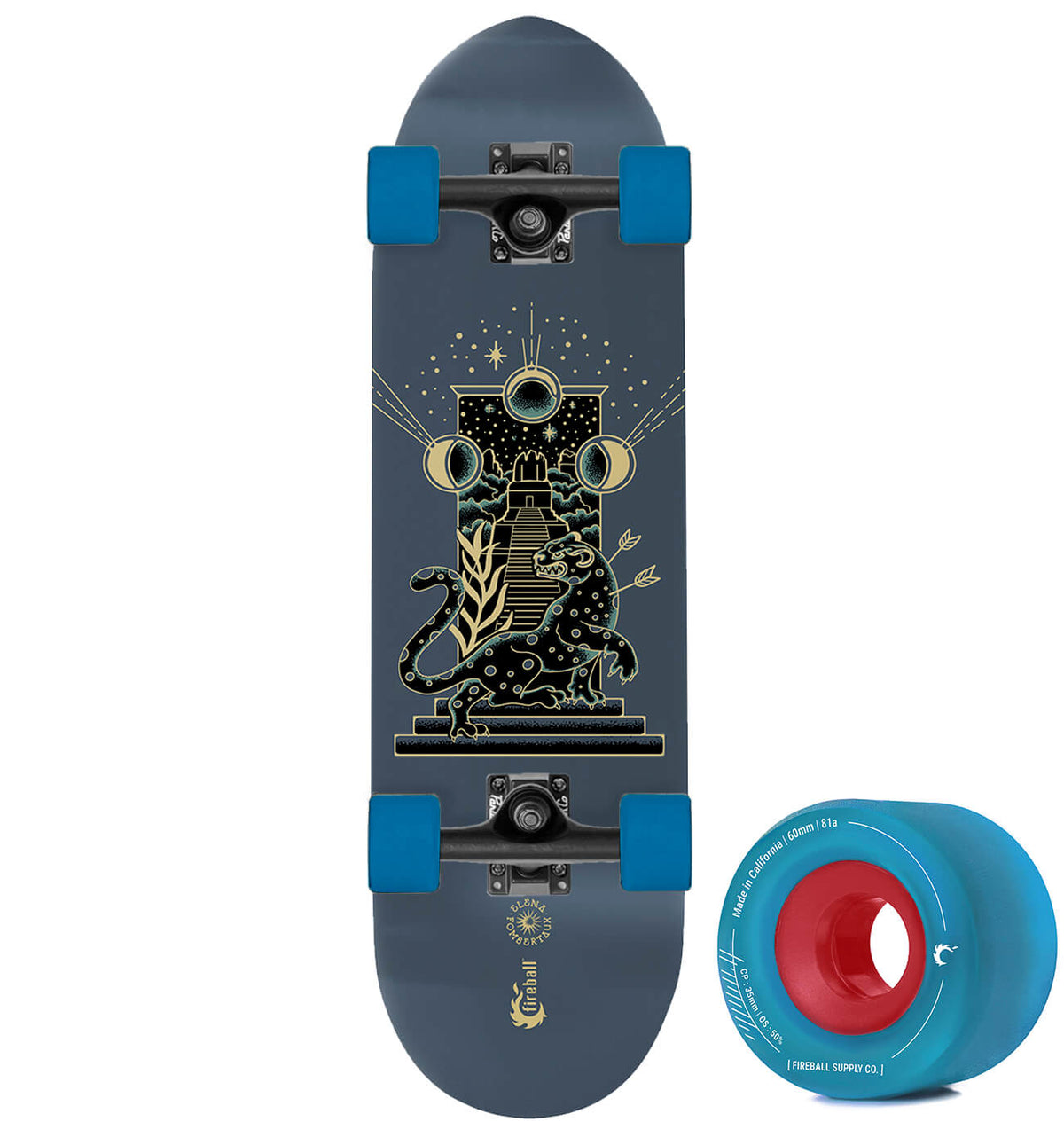 Fireball x Elena FX Mini Cruiser Artist Series Skateboard