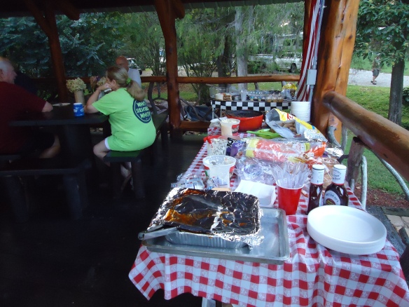 Can you believe we cooked 19 pounds of BBQ for Labor Day in our RV?